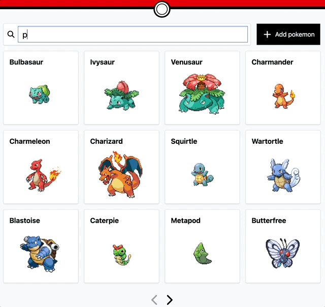 Een pokedex applicatie waar de gebruiker pokemon kan zoeken en kan bekijken.